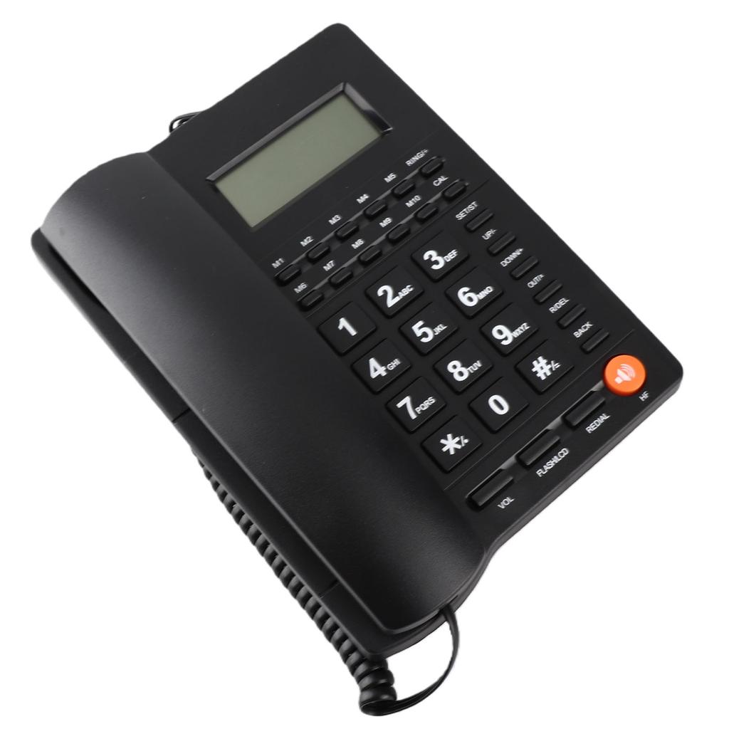 Corded Landline Phone Caller ID Hotel Home Phone Large Key Telephone with Speaker Clear Display