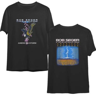 Vintage 1986 Bob Seger American Storm Tour T-shirt, Size S-4XL