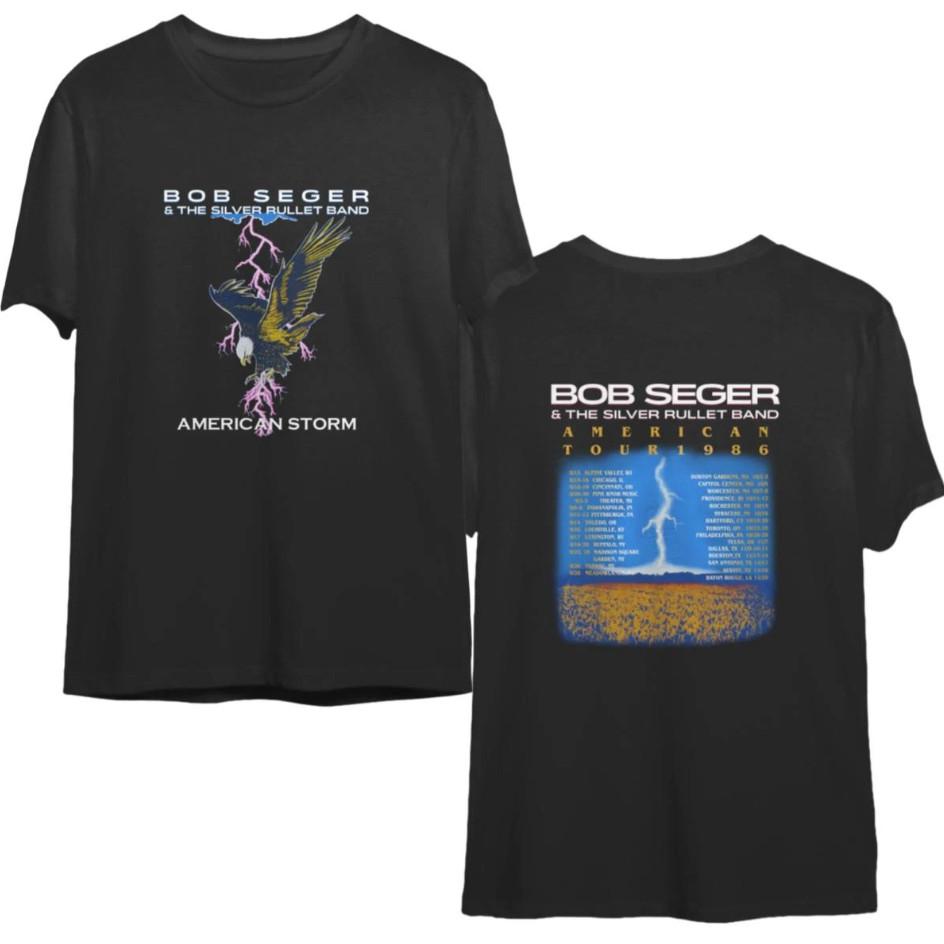 vintage 1986 Bob Seger American Storm Tour T-shirt, size S-4XL