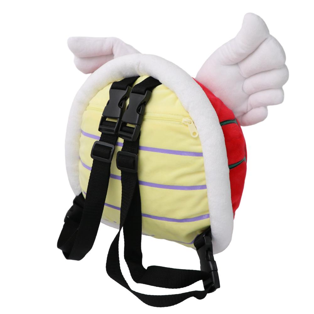 2 in 1 Mario Bros Schildkrötenpanzer Rucksack Cosplay Koopa Rucksack Troopa Schultasche Weiches Plüsch Cartoon Plüschtier Riemen Abnehmbar
