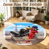 Round Rug Custom NameMiraculous Ladybug Pattern Non Slip Carpet Home Floor Decor