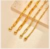 Gold Plated Stainless Steel Paperclip Chain Necklace For Women, Adjustable Rectangle Link Layering Choker Waterproof Jewelry