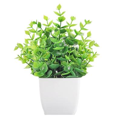 Simulation Potted Eucalyptus Plant Ornament Artificial Bonsai 18*10*10cm Lavender Eucalyptus Plant Low Maintenance