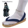 Hot Anime Demon Slayer Kimetsu No Yaiba Cosplay Accessories Kamado Nezuko Cosplay Clogs Kimono Flip-flops Geta Slippers Shoes