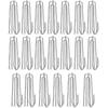 Set Of 20 4 Prongs Folding Hook Stainless Steel Curtain Hook for Heavy Drape and Rail
