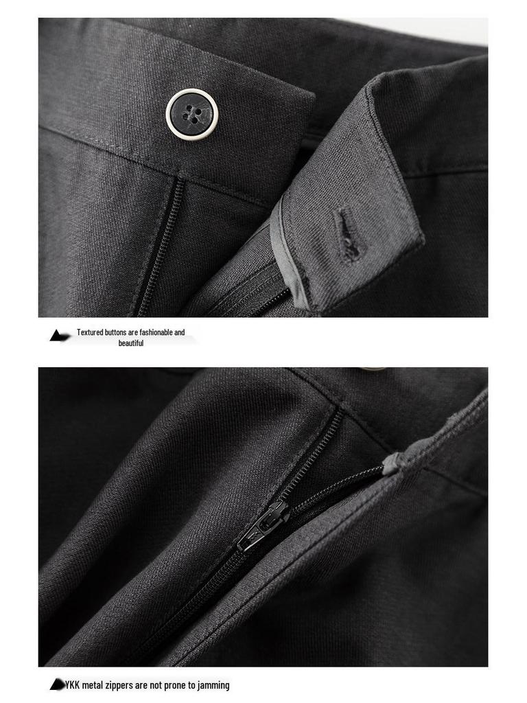 Xin Ge Women's Spring Tencel Cotton High Waist Wide Leg Pants with a Lazy Style Design