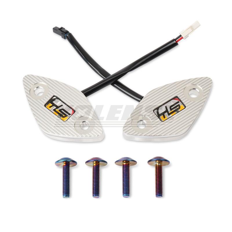 Motorcycle Accessories Rearview Mirrors Seat Cover Decorative LED Light Mirror Base Light For ZXJC 500RR 500rr 500 RR