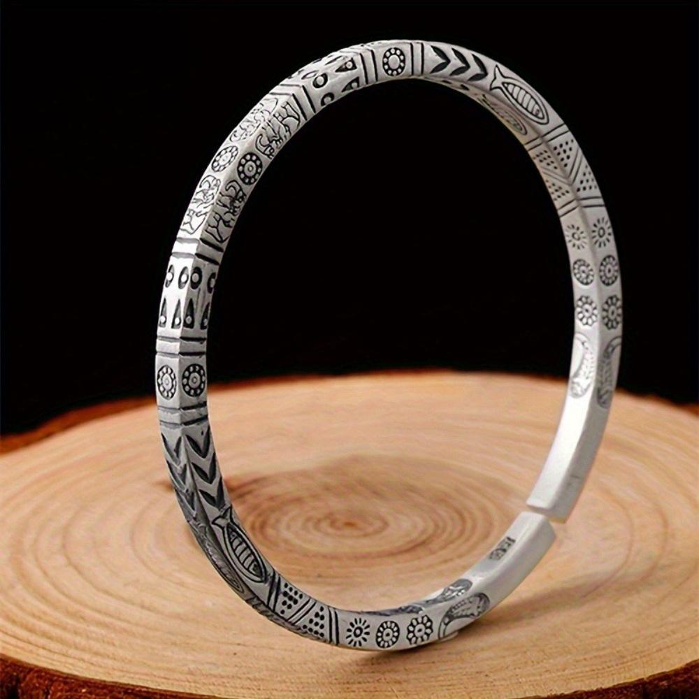 Men's Adjustable Bracelet, Vintage Forest Solid Bracelet, Exquisite and Mysterious Classic Design, Valentine's Day Christmas Gift.