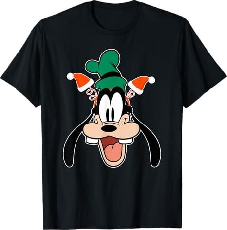 Goofy Christmas Santa Hat Holiday Headband TShirt Black Size S 4xl S