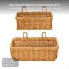 Woven Wall Hanging Basket, RattanLike Storage, Multifunctional Organizer for Kitchen & Home Décor,