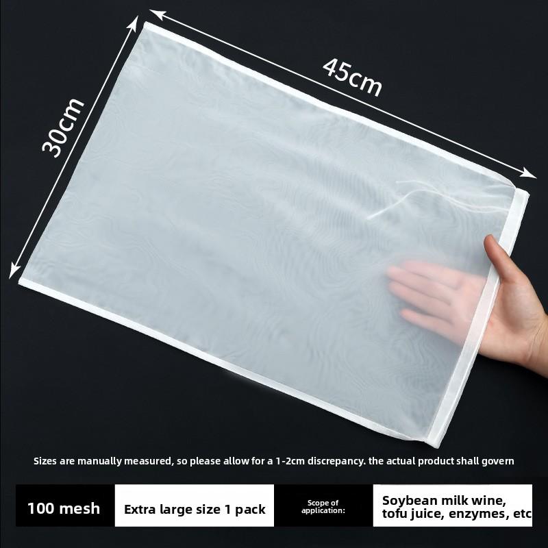 Fine Mesh Nylon Filter Bag for Kitchen Ideal for Soy Milk, Juice, Tea, Wine, and Food Straining