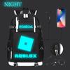 Game Merchandise Printing Luminous Schoolbag Large Capacity Universal Backpack With Usb Port