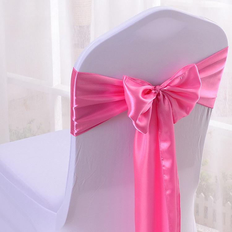 10pcs Wedding Decoration Products Ribbons Ribbon Banquet Chair Covers Bows Chair Straps Banquet Party Decoration Sillas