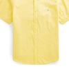 Polo Ralph Lauren Solid Color Logo Embroidered Polo Collar Button-Down Short Sleeve Shirt Men Shirts Yellow 710822774-010
