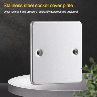 Novo Painel de Caixa Inferior Tipo 86 /120 Aço Inoxidável Dourado Prata Painel de Interruptores Furo Placa de Tomada de Parede