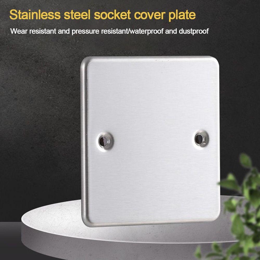 Stainless Steel Bottom Box Panel 86 /120 Type Blank Panel New Embedded Panel