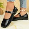 Black Patent Leather Tabi Mary Jane Shoes For Women Ankle Adjustable Buckle Split Toe Ballet Flats Custom Colors Handmade Flats