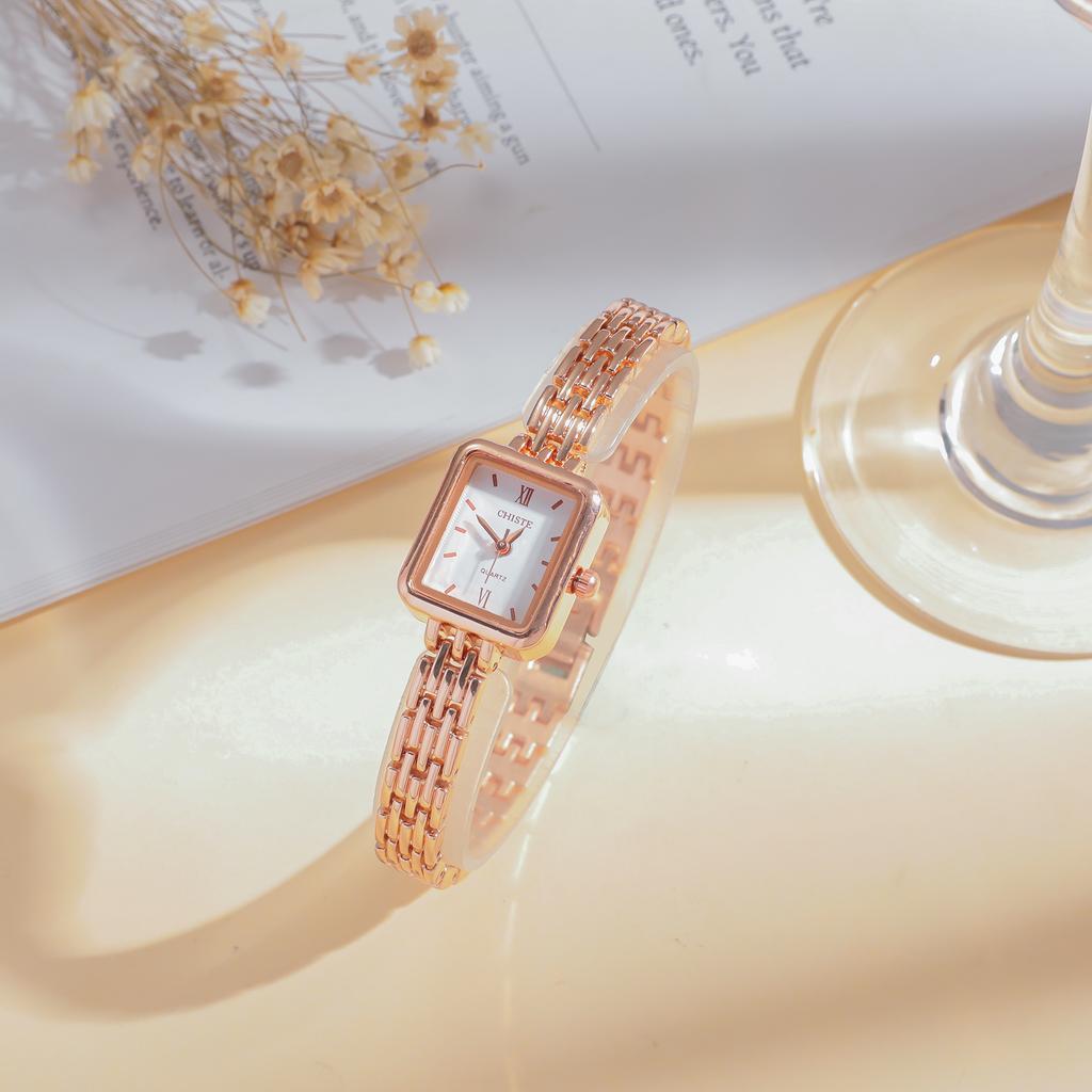 New simple square women's watch ins wind steel band fashion quartz watch