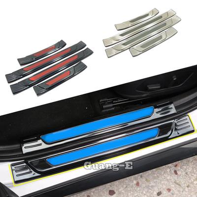 For Hyundai Sonata DN8 10Th     Car Stainless Steel Door Sill Scuff Plate Cover Trim Outside External Threshold