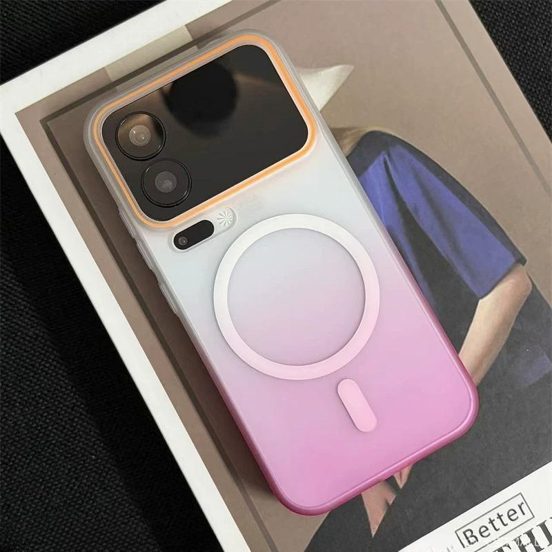 Ultra-thin Gradient Matte Translucent Case For Xiaomi 17 Pro Max 15 14 Ultra 13 Pro For Magsafe Wireless Charge Shockproof Cover