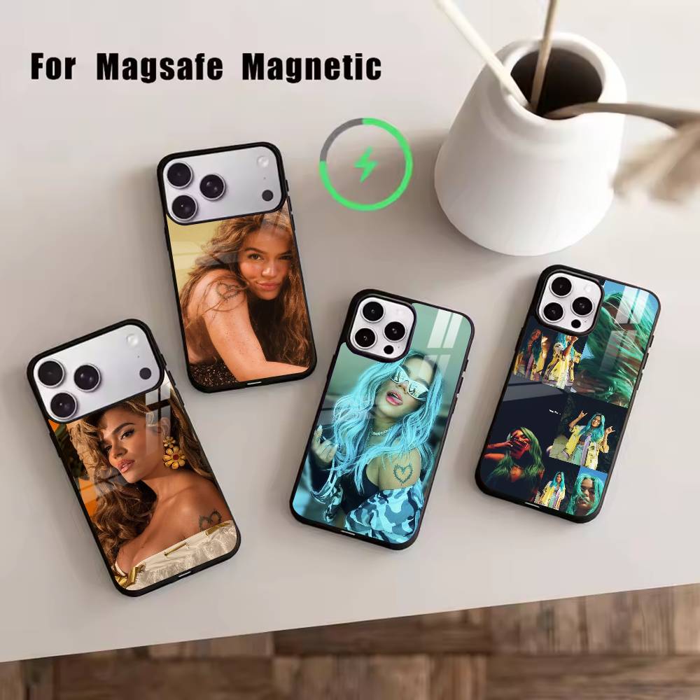 Singer K-Karol G Amargura Phone Case For iPhone17,16,15,14,13,12,11 Plus,Pro Magnetic with Magsafe Wireless Charging