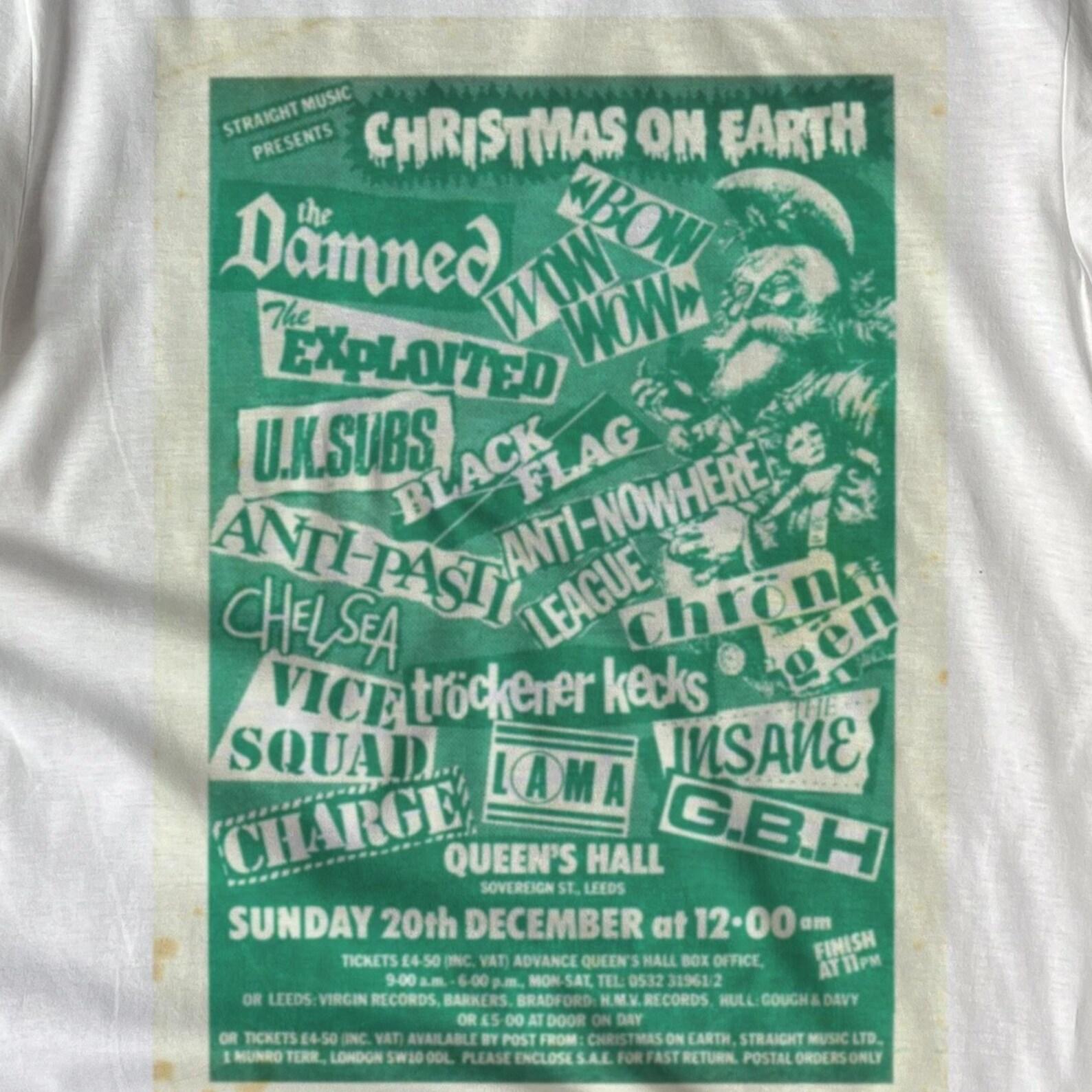 Christmas On Earth Poster Repro on 100% Cotton T-Shirt 3XL