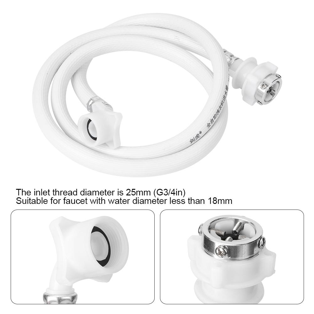1.5m G3/4in Inlet Thread Universal Washing Machine Inlet Hose Water Pipe Accessories Fitting