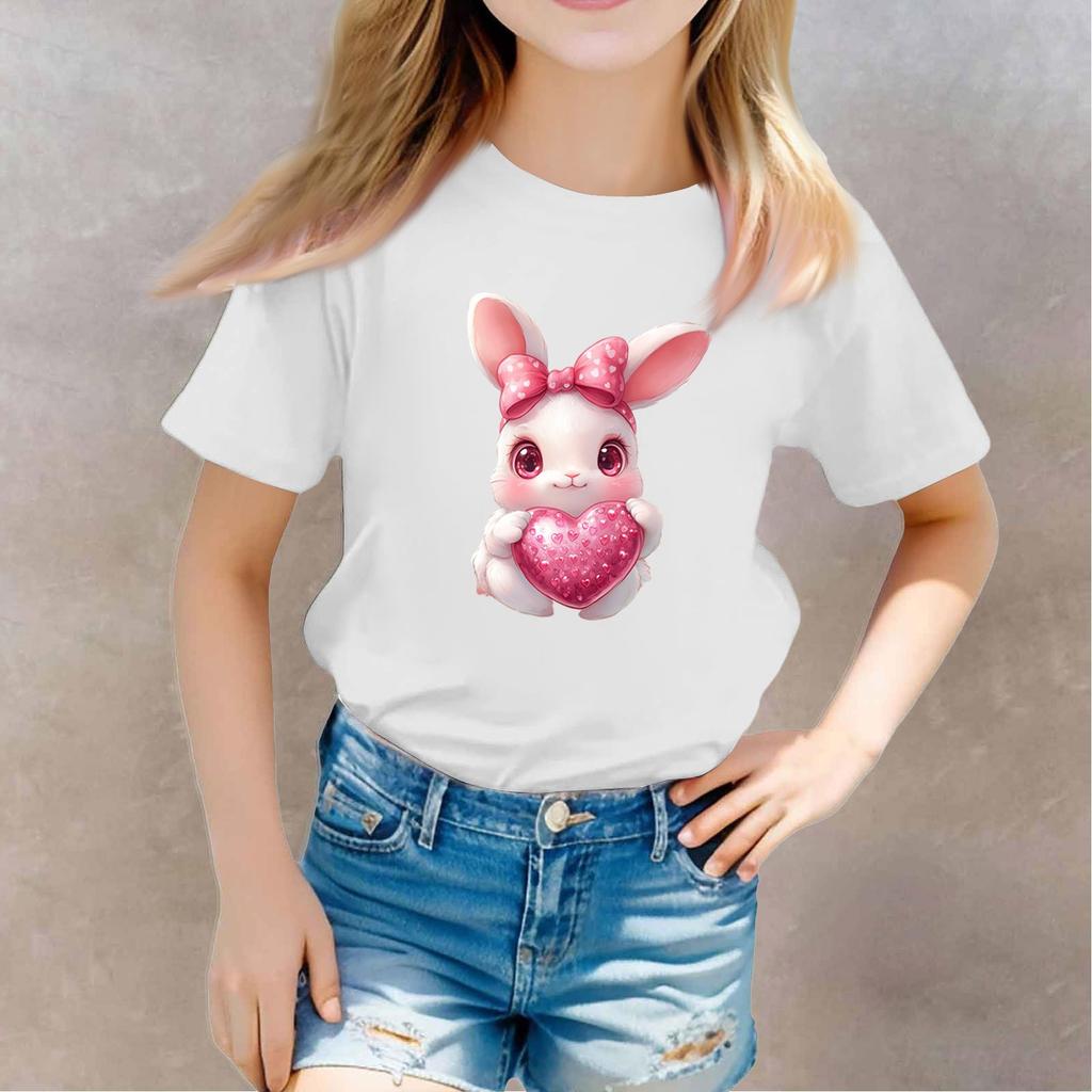 Småbarn Jente Gutt T-skjorter Barn Topp Gutter og Jenter Trykt kortermet T-skjorte