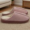 Cotton Slippers for Autumn and Winter Indoor Thick-Soled Non-Slip Couple Warm Fleece-Lined Soft Sole