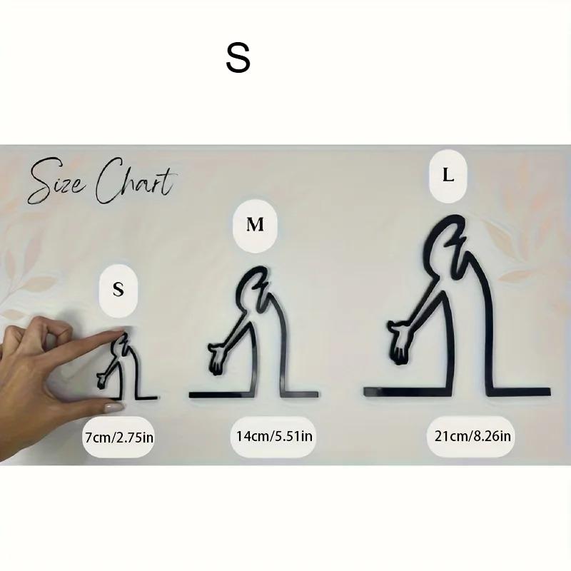 

Modern Metal Poster for Living Room, Office, Bedroom - Easy Hang Installation - Home Decoration Gift for Minimalist Interiors