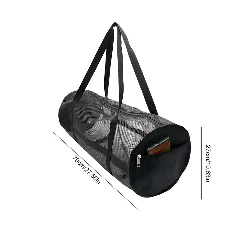 Portable Snorkeling Equipment Storage Bag Large Capacity Multifunctional Mesh Duffel Bag Shoulder Bag for Outdoor Beach Swimming