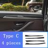 LHD For BMW 5 Series F10 F11 carbon fiber central armrest box cover storage box gear position panel decoration cover auto parts