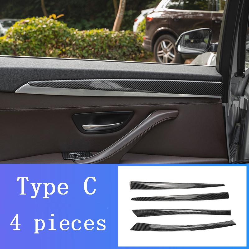LHD For BMW 5 Series F10 F11 carbon fiber central armrest box cover storage box gear position panel decoration cover auto parts