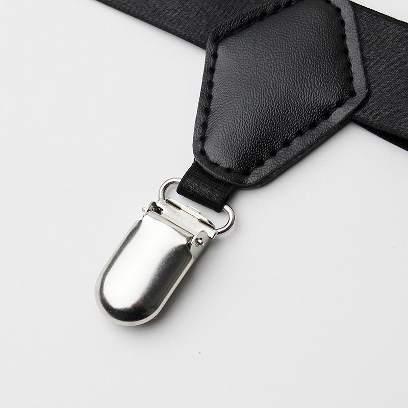 Unisex Anti-Slip Garter Belt with Double Clips for Thigh, Calf, and Sock Accessories