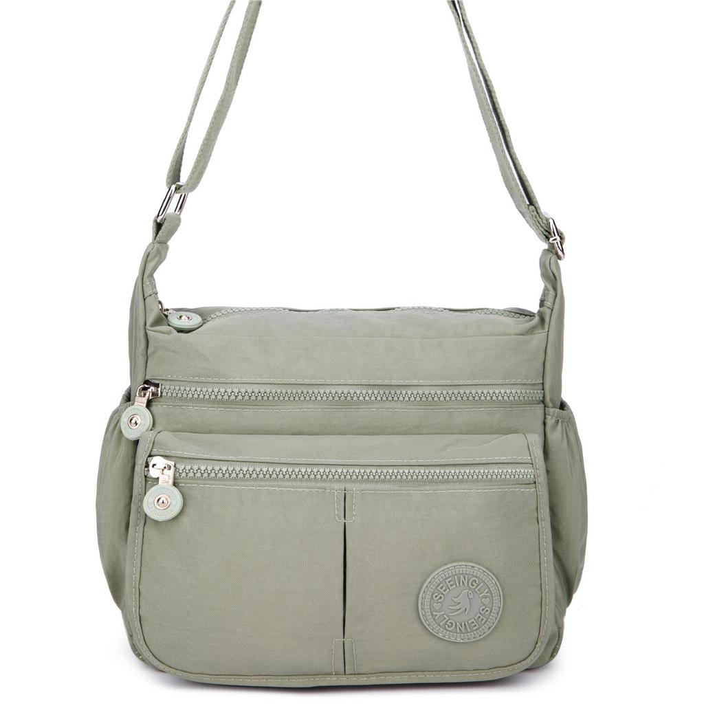 2025 Nylon Women Messenger Bags Waterproof Zipper Package Canvas Travel Crossbody Bag Fashion Female Totes Shoulder Bag