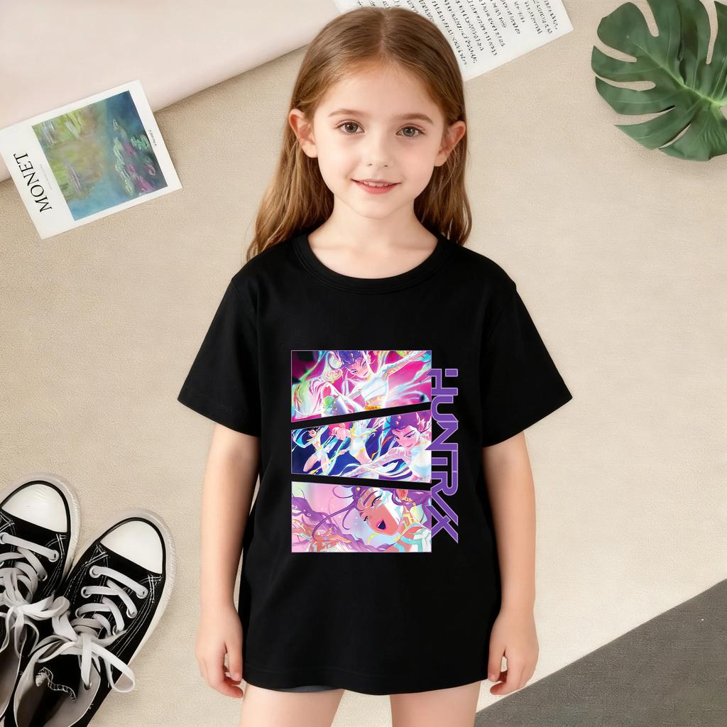 T-Shirts Girls Children's Girl Cartoon Printed Casual T-Shirt T Fashion Comfortable Short Sleeve Children's Clothing Top
