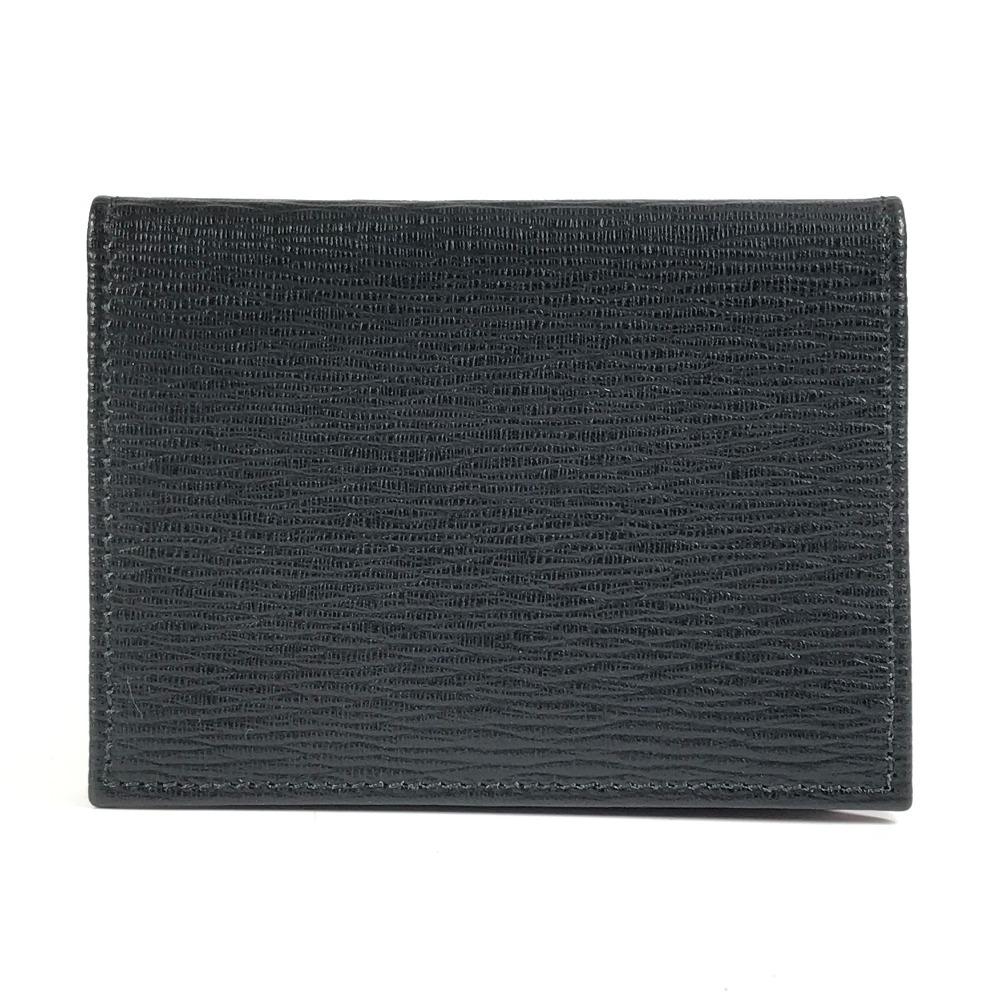 Salvatore Ferragamo Gancini logo Business Card Holder Pass Case Folded Card Case