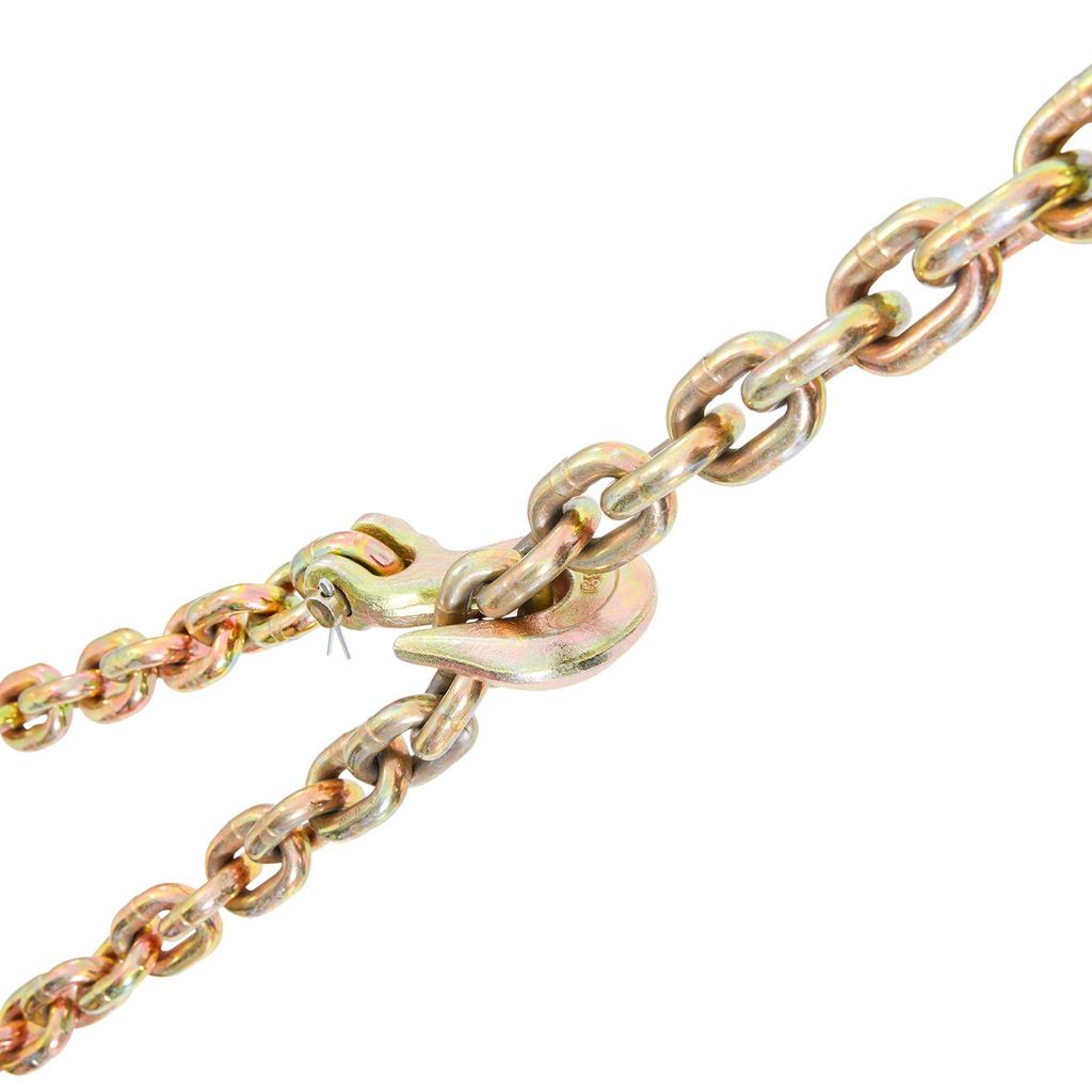 VEVOR Transport Binder Chain, 3218.07 Kg Working Load Limit, 9.53 Mm X 6.10 M G80 Tow Chain Tie Down with Grab Hooks, DOT Certified