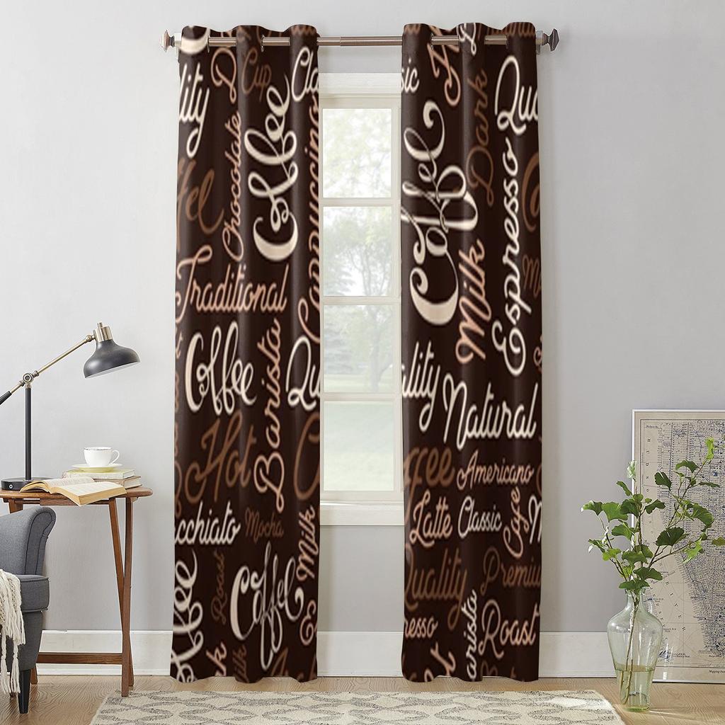Perdele Fereastra Model Cafea Pentru Sufragerie Dormitor Perdele Bucatarie Moderne De Lux Draperi Tesatura