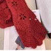 Plus Size Spring Set: Red Knitted Sweater & Dress