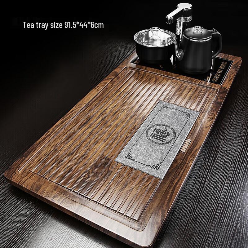 Automatic Ceramic Kung Fu Tea Set with Kettle and Tray