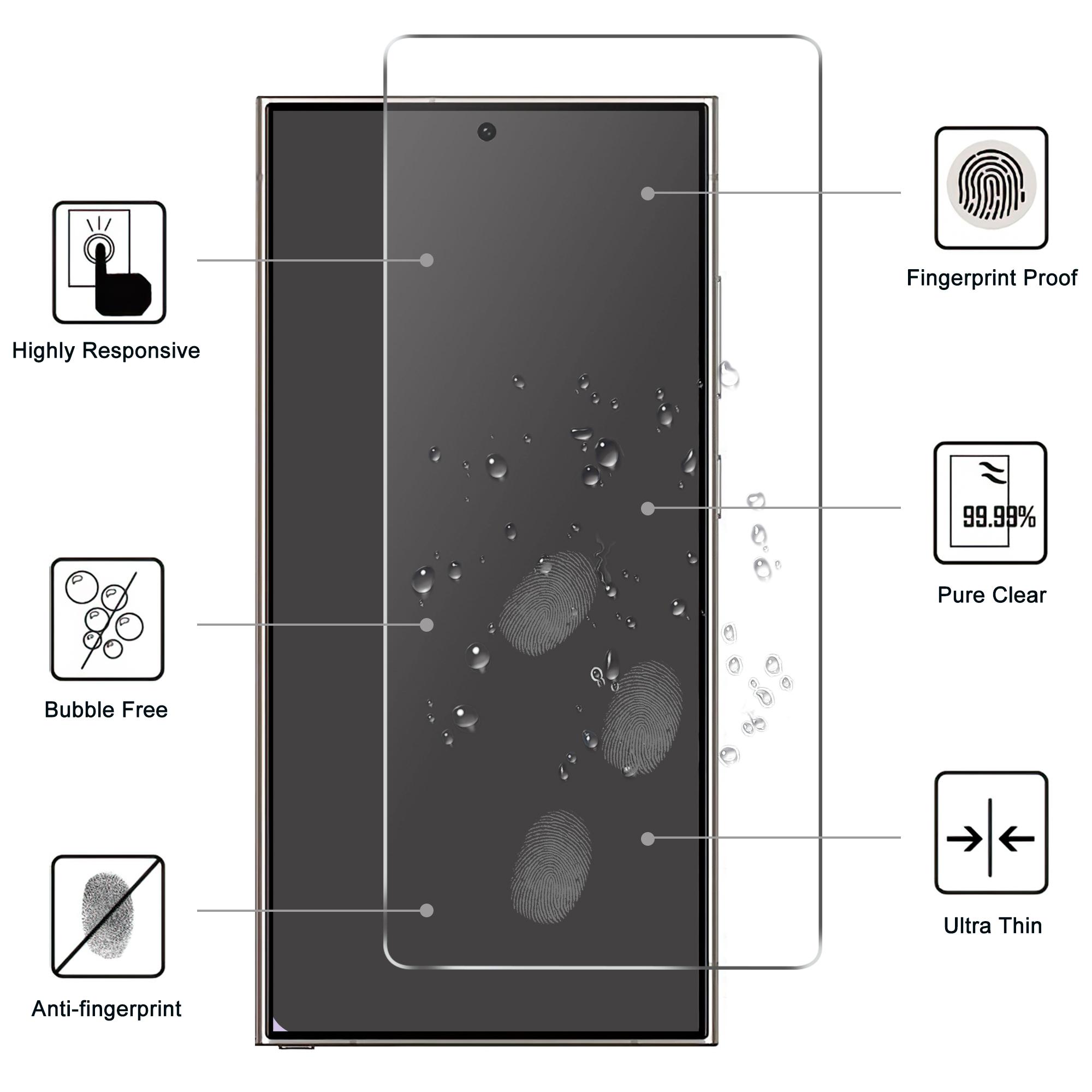 

For Samsung Galaxy S25 Ultra Screen Protector HD Tempered Glass Film 2.5D Type A