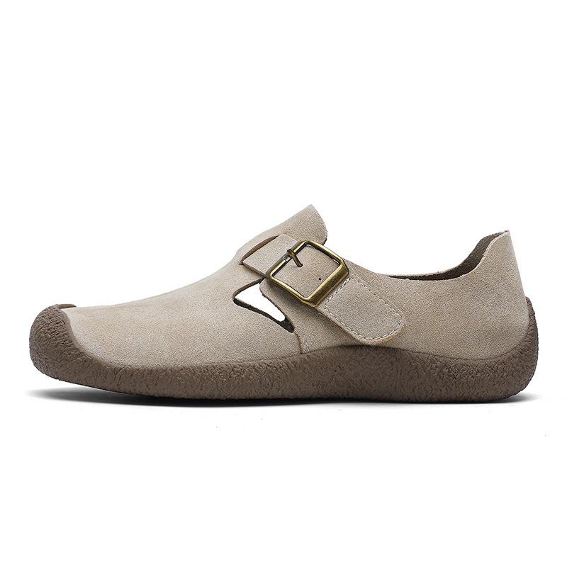 Women's 2026 Spring Retro Flat Slip-On Birkenstock Shoes - Soft Sole, Fully Covered, Perfect for Nurses