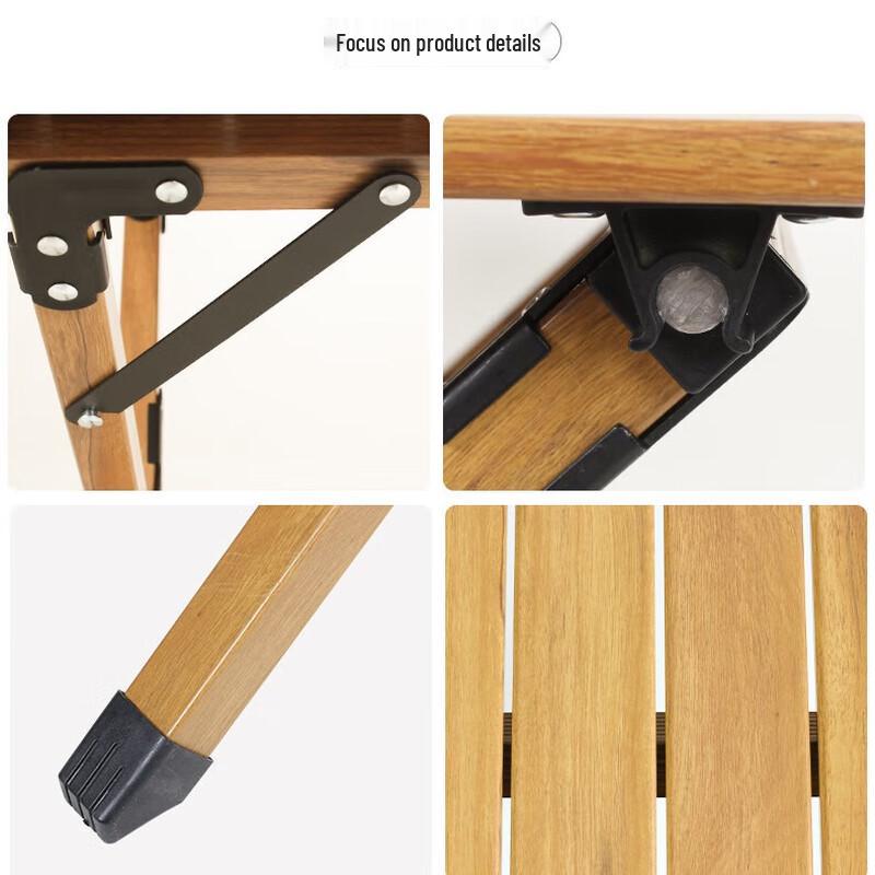 OEING Outdoor Portable Carbon Steel Roll-up Camping Table