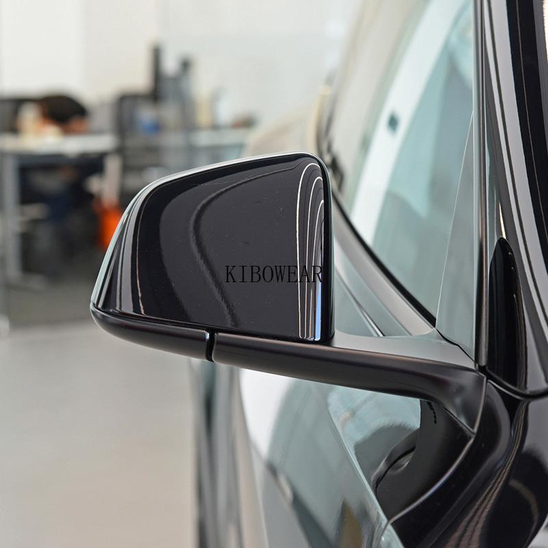 White Side Mirror Cover For Tesla Model 3 2018 Auto door wing replace Cap case housing part