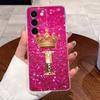 Case For Realme C83 5G/P4 Lite 5G Transparent TPU Silicone Shockproof Soft Casing Beautiful Crown Letters Pattern Couple Shell