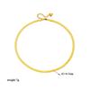 Italy Style Neutral Simple Gold-plated Printed Stainless Steel Blade Chain Necklace Bracelet Jewelry Sets for Women