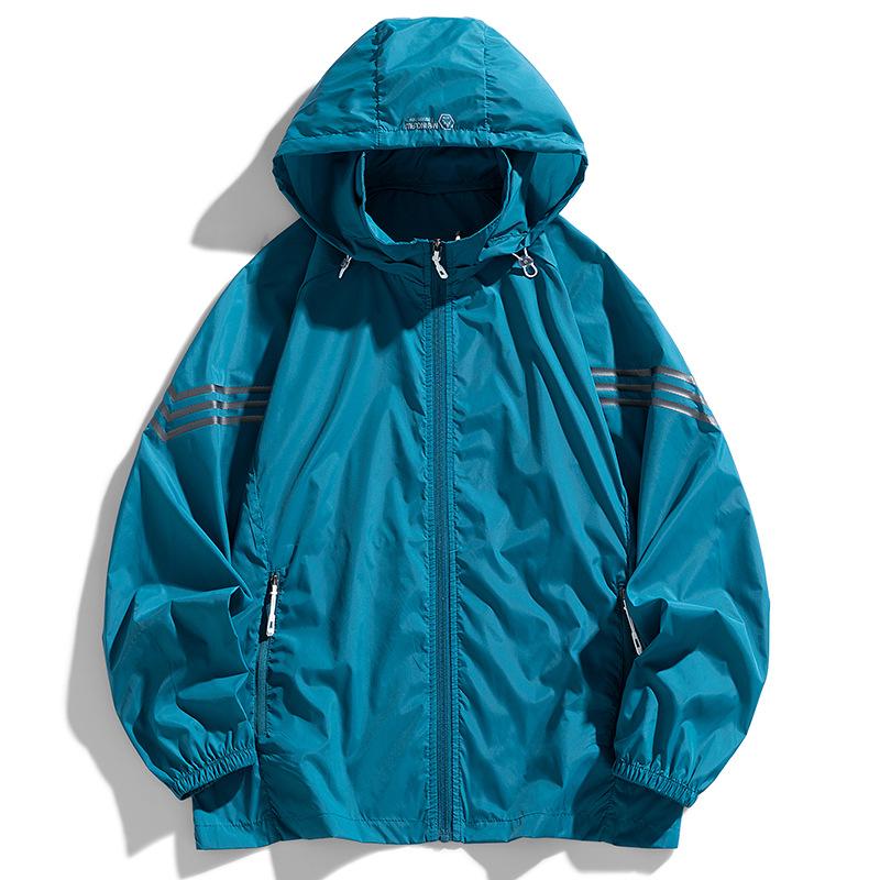 UPF50+Ice Silk Thin Sunscreen Clothes for Men's Summer Breathable Skin Clothes for Men's Fishing Sunscreen Clothes Jacket Outdoor Cardigan Coat