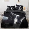 Print 3d King Size Bedding Set Home Textile Pet Cats,Dogs, Wolf Animal Duvet Cover Set Classic Black And White Bedding Set Hot