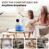 B221 Smart Home Dehumidifier 1.7L Large Capacity Dehumidifier Bathroom Basement Timing Dehumidifier with Colored Lights
